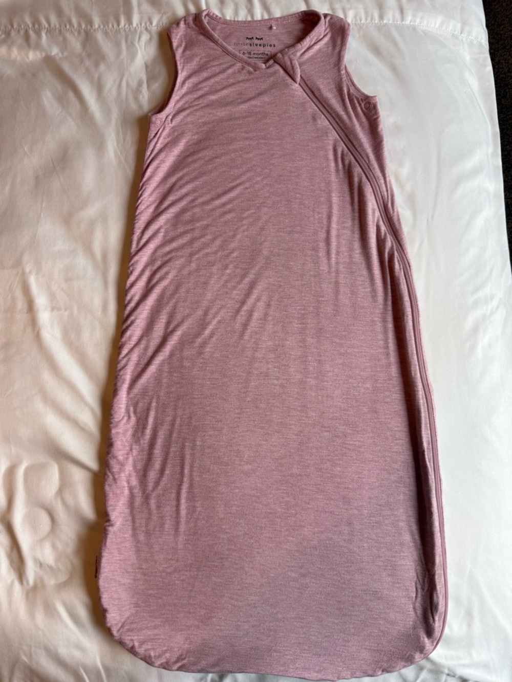 Little Sleepies Dusty Pink Heather Lightweight Baby Sleepwear